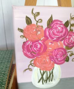 Alternative view of Floral Abundance Collection 5x7 Peach and Pink floral