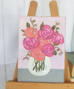 Floral Abundance Collection 5x7 Peach and Pink floral