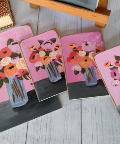 Alternative view of Floral Abundance Collection 8x5.5 Floral Painted Lined Notebook