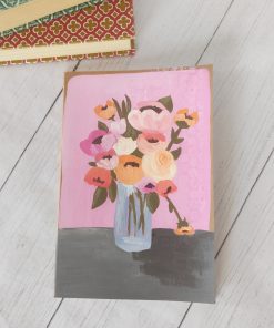 Floral Abundance Collection 8x5.5 Floral Painted Lined Notebook